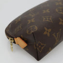 LOUIS VUITTON Monogram Pochette Cosmetic PM Cosmetic Pouch M47515 LV Auth BA077-14