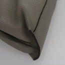 GUCCI Bamboo Hand Bag Leather 2way Gray 370831 Auth BA091-12