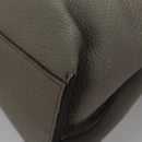 GUCCI Bamboo Hand Bag Leather 2way Gray 370831 Auth BA091-13