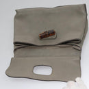 GUCCI Bamboo Hand Bag Leather 2way Gray 370831 Auth BA091-15