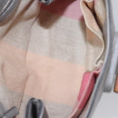 GUCCI Bamboo Hand Bag Leather 2way Gray 370831 Auth BA091-16