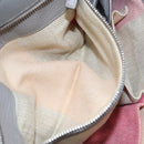 GUCCI Bamboo Hand Bag Leather 2way Gray 370831 Auth BA091-20