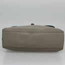 GUCCI Bamboo Hand Bag Leather 2way Gray 370831 Auth BA091-9