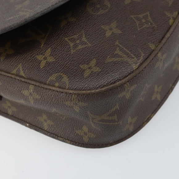 LOUIS VUITTON Monogram Saint Cloud GM Shoulder Bag Vintage M51242 Auth BA10001