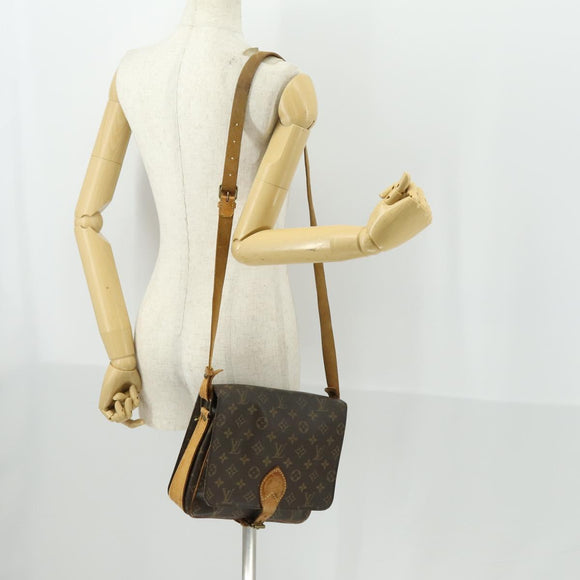 LOUIS VUITTON Monogram Cartouchiere GM Shoulder Bag M51252 LV Auth BA10012