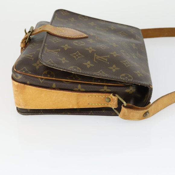 LOUIS VUITTON Monogram Cartouchiere GM Shoulder Bag M51252 LV Auth BA10012