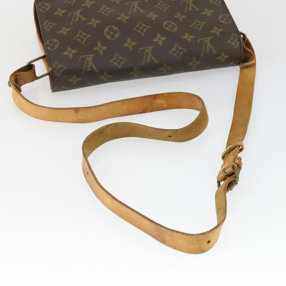 LOUIS VUITTON Monogram Cartouchiere GM Shoulder Bag M51252 LV Auth BA10012
