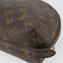 LOUIS VUITTON Monogram Trousse Demi Ronde Cosmetic Pouch M47520 LV Auth BA10019-15