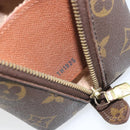 LOUIS VUITTON Monogram Trousse Demi Ronde Cosmetic Pouch M47520 LV Auth BA10019-12
