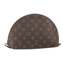 LOUIS VUITTON Monogram Trousse Demi Ronde Cosmetic Pouch M47520 LV Auth BA10019-1
