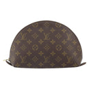 LOUIS VUITTON Monogram Trousse Demi Ronde Cosmetic Pouch M47520 LV Auth BA10019-13