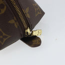 LOUIS VUITTON Monogram Trousse Demi Ronde Cosmetic Pouch M47520 LV Auth BA10020-8