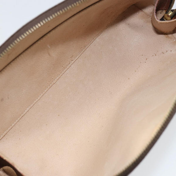 LOUIS VUITTON Monogram Trousse Demi Ronde Cosmetic Pouch M47520 LV Auth BA10020
