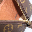 LOUIS VUITTON Monogram Trousse Demi Ronde Cosmetic Pouch M47520 LV Auth BA10020-12