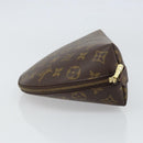 LOUIS VUITTON Monogram Trousse Demi Ronde Cosmetic Pouch M47520 LV Auth BA10020-4
