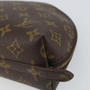 LOUIS VUITTON Monogram Trousse Demi Ronde Cosmetic Pouch M47520 LV Auth BA10020-7