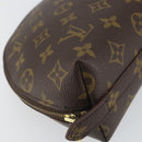 LOUIS VUITTON Monogram Trousse Demi Ronde Cosmetic Pouch M47520 LV Auth BA10020-14