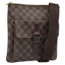 LOUIS VUITTON Damier Ebene Pochette Merwiel Shoulder Bag N51127 LV Auth BA10021-1