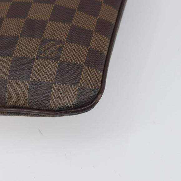 LOUIS VUITTON Damier Ebene Pochette Merwiel Shoulder Bag N51127 LV Auth BA10021