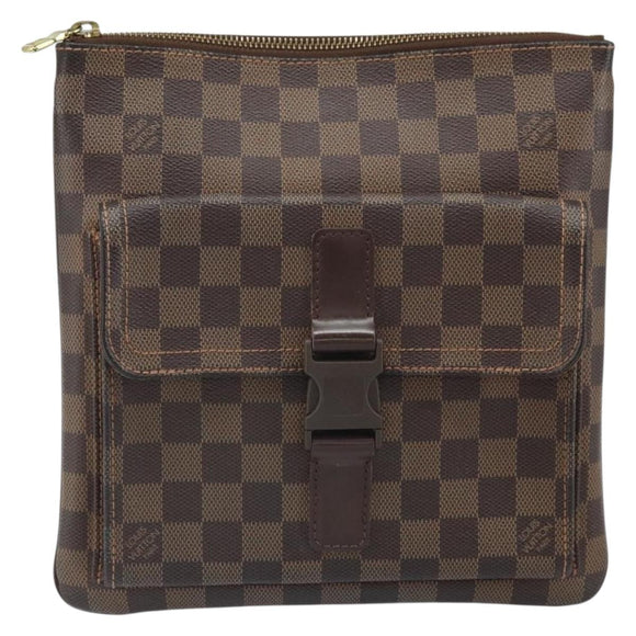 LOUIS VUITTON Damier Ebene Pochette Merwiel Shoulder Bag N51127 LV Auth BA10021