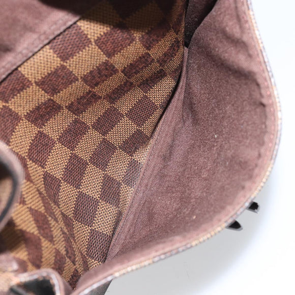 LOUIS VUITTON Damier Ebene Pochette Merwiel Shoulder Bag N51127 LV Auth BA10021