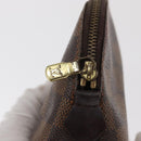 LOUIS VUITTON Damier Ebene Pochette Cosmetic PM Pouch N47516 LV Auth BA10024-8