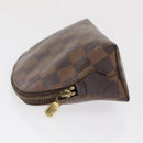 LOUIS VUITTON Damier Ebene Pochette Cosmetic PM Pouch N47516 LV Auth BA10024-4
