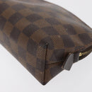 LOUIS VUITTON Damier Ebene Pochette Cosmetic PM Pouch N47516 LV Auth BA10024-14