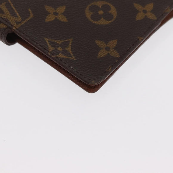 LOUIS VUITTON Monogram Agenda PM Tagesplaner Hülle R20005 LV Auth BA10027