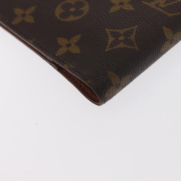 LOUIS VUITTON Monogram Agenda PM Tagesplaner Hülle R20005 LV Auth BA10027