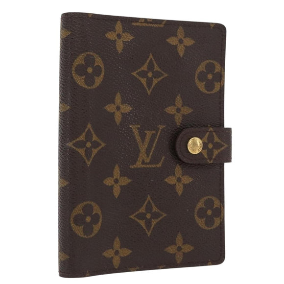 LOUIS VUITTON Monogram Agenda PM Tagesplaner Hülle R20005 LV Auth BA10027