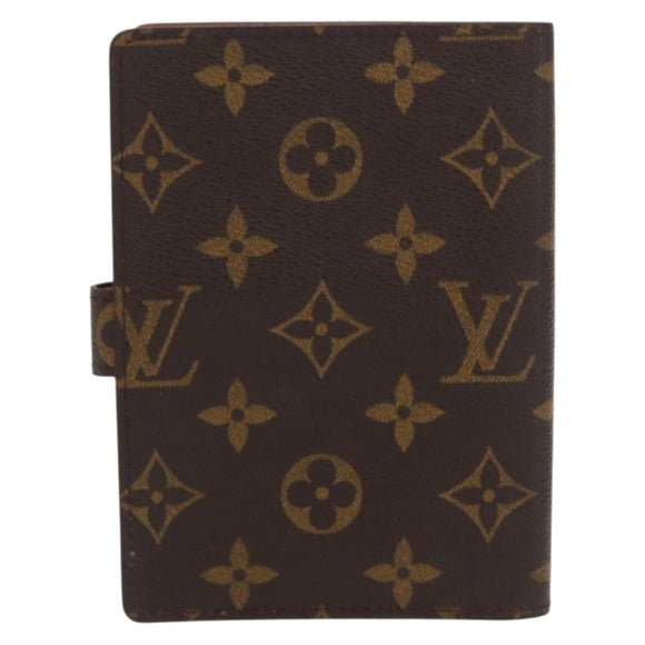 LOUIS VUITTON Monogram Agenda PM Tagesplaner Hülle R20005 LV Auth BA10027