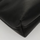 Salvatore Ferragamo Shoulder Bag Leather Black Gold Auth BA1003-8