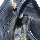 Salvatore Ferragamo Shoulder Bag Leather Black Gold Auth BA1003-18