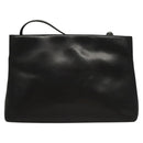 Salvatore Ferragamo Shoulder Bag Leather Black Gold Auth BA1003-2