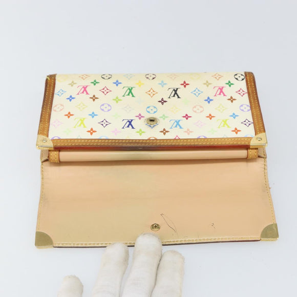 LOUIS VUITTON Multicolor Porte Tresor International Wallet M92659 Auth BA10030