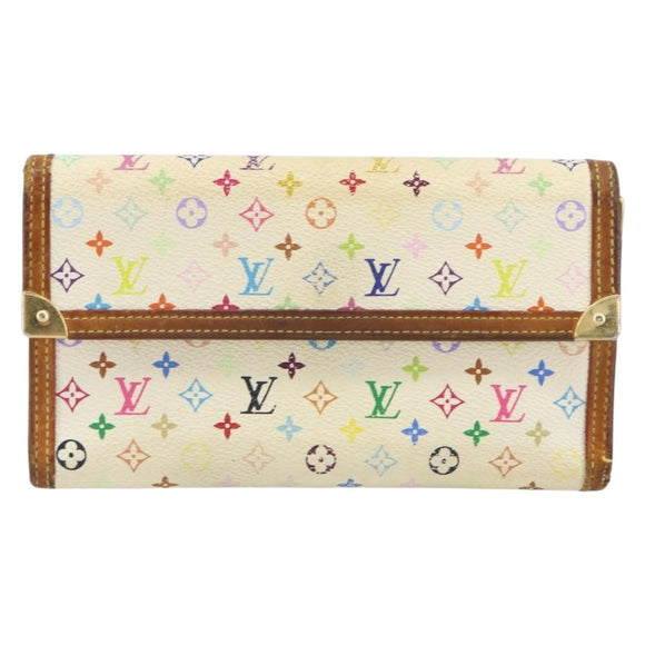 LOUIS VUITTON Multicolor Porte Tresor International Wallet M92659 Auth BA10030