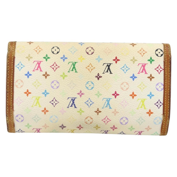 LOUIS VUITTON Multicolor Porte Tresor International Wallet M92659 Auth BA10030