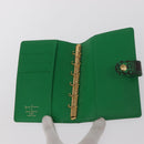 LOUIS VUITTON Yayoi Kusama Agenda PM Day Planner Cover Green R21133 Auth BA10034-8