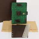 LOUIS VUITTON Yayoi Kusama Agenda PM Day Planner Cover Green R21133 Auth BA10034-12