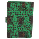 LOUIS VUITTON Yayoi Kusama Agenda PM Day Planner Cover Green R21133 Auth BA10034-2