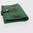LOUIS VUITTON Yayoi Kusama Agenda PM Day Planner Cover Green R21133 Auth BA10034-5