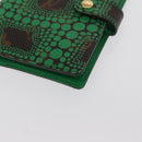 LOUIS VUITTON Yayoi Kusama Agenda PM Day Planner Cover Green R21133 Auth BA10034-14
