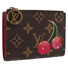 LOUIS VUITTON Monogram Cherry Portefeuille Lisa Bifold Wallet LV Auth BA10035SM