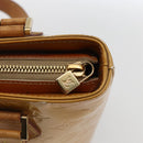LOUIS VUITTON Monogram Vernis Houston Hand Bag Beige M91004 LV Auth BA10039-10