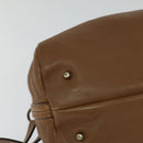 Chloe Hand Bag Leather 2way Brown Gold Auth BA1004-17