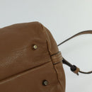 Chloe Hand Bag Leather 2way Brown Gold Auth BA1004-10
