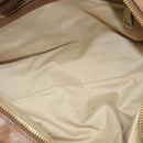 Chloe Hand Bag Leather 2way Brown Gold Auth BA1004-11