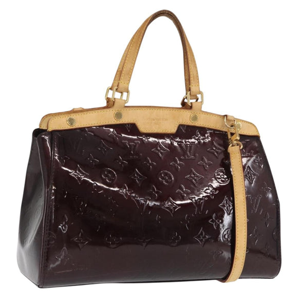 LOUIS VUITTON Monogram Vernis Blair MM Bag 2way Amarante M91619 LV Auth BA10041