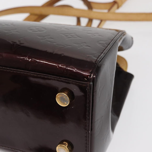 LOUIS VUITTON Monogram Vernis Blair MM Bag 2way Amarante M91619 LV Auth BA10041